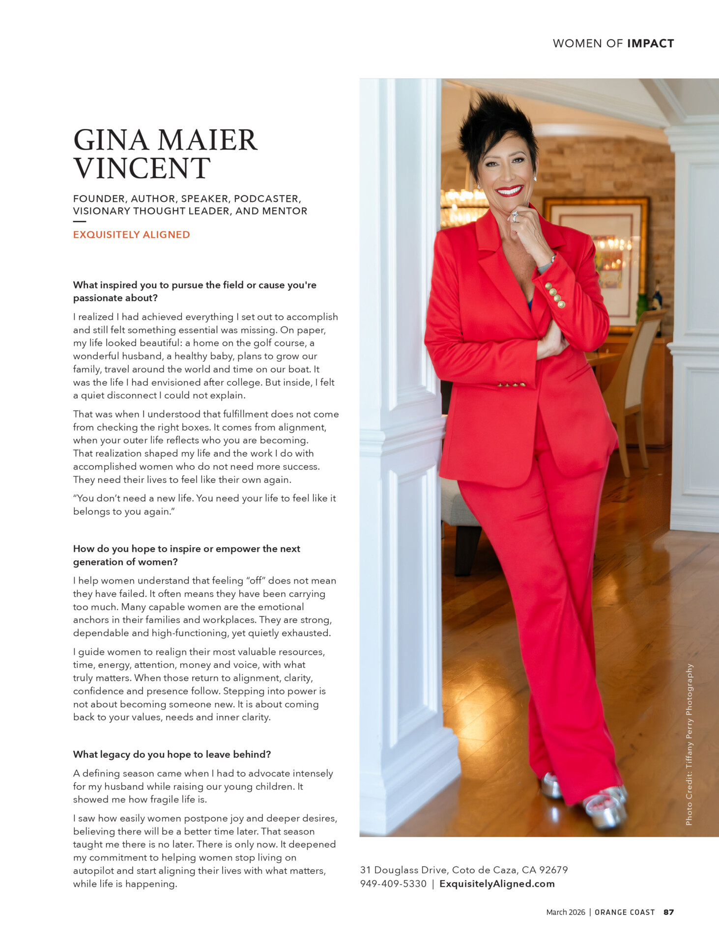 Orange Coast Magazine Women of Impact 2026